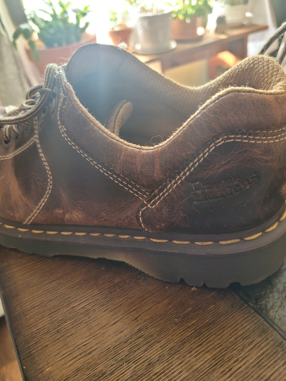 Mens Doc Martens 10940 Brown Leather Chunky Shoes - Picture 14 of 16